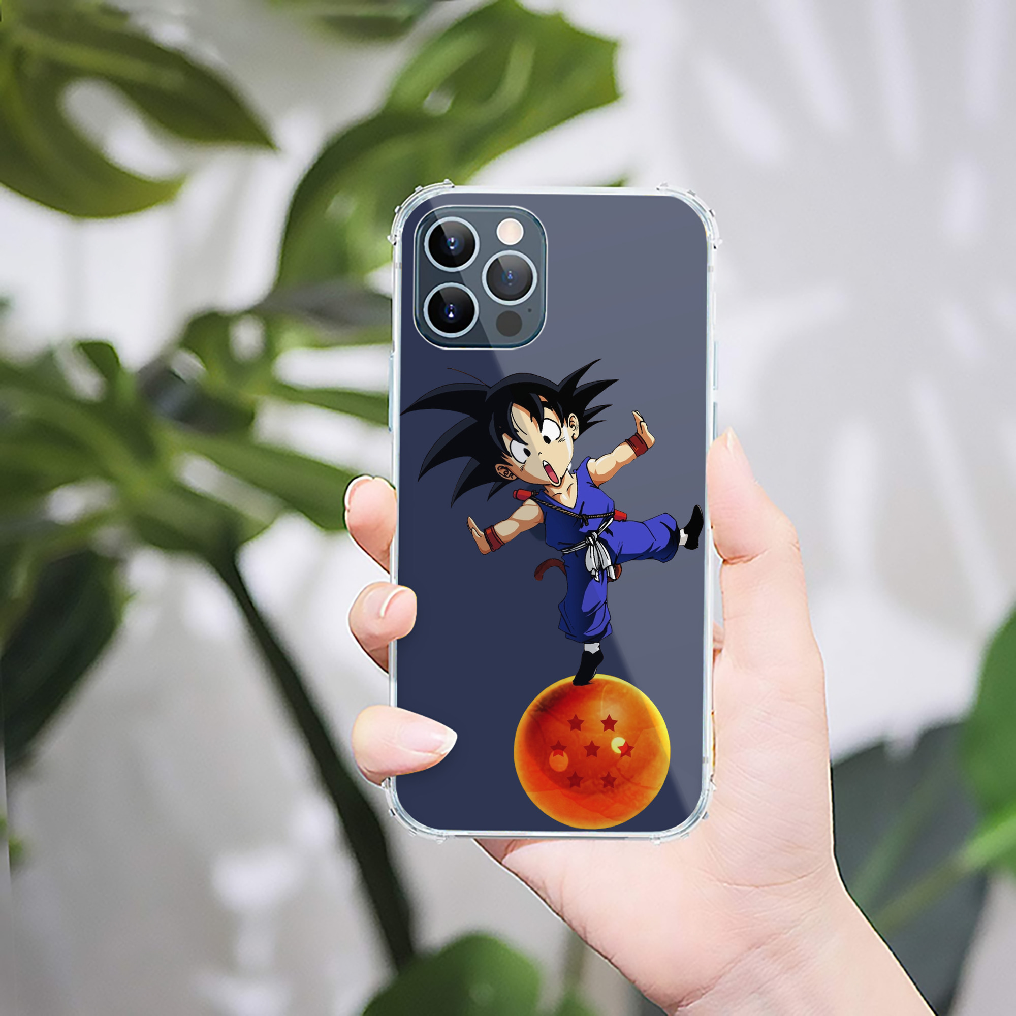 （画像用） ドラゴンボール 孫悟空（そん ごくう）Son Goku カカロット DRAGON BALL Kakarotto 【iPhone 12シリーズ対応】透明スマホケース（クリアソフトケース）